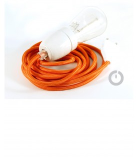 baladeuse cable textile orange