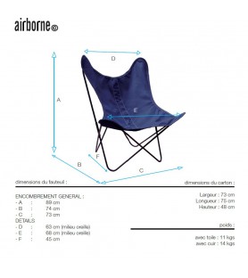 fauteuil aa en coton jaune