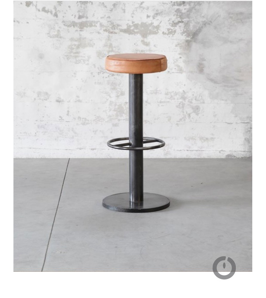 Tabouret de bar cuir loop