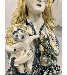 Maternité tous réunis - Sculpture Pierre Amourette