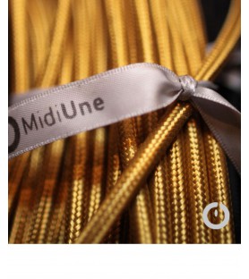 suspension et cable électrique textile lamé
