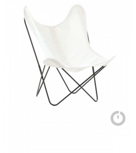 fauteuil aa en coton blanc optique